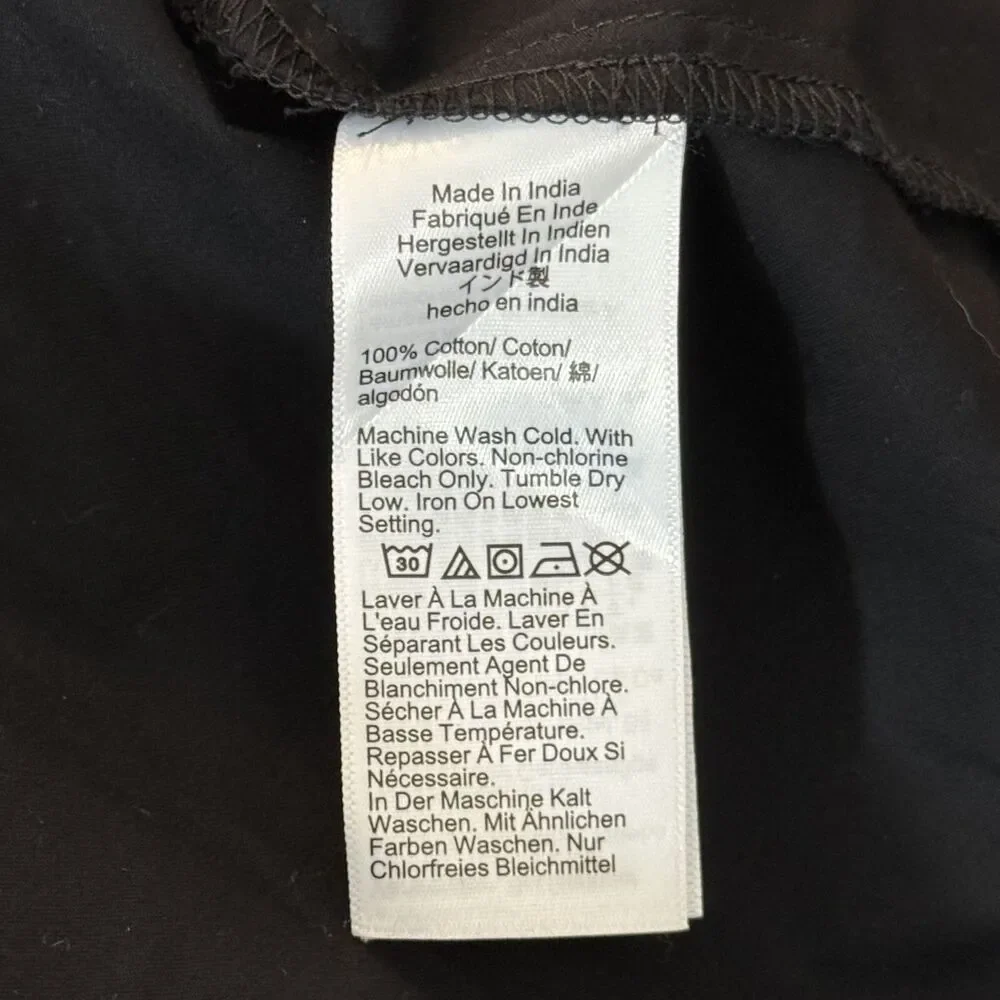 MADEWELL Relaxed Scoopneck Short Puff Sleeve Top L True Black Office NWT B80